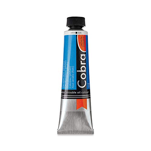 Talens COBRA wassermischbare Ölfarben, 40 ml, 535 Coelinblau Phthalo Talens COBRA wassermischbare Ölfarben, 40 ml, 535 Coelinblau Phthalo von Cobra