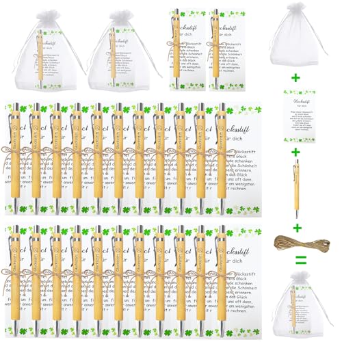 Coco Berming 24 Sets Glücksstift Kugelschreiber Geschenke, Holzkugelschreiber mit Karte, Glücksstifte Dankeschön Abschiedsgeschenk Lehrerin Erzieherin Schüler Kollegen Mitarbeiter Coco Berming 24 Sets Glücksstift Kugelschreiber Geschenke, Holzkugelschreiber mit Karte, Glücksstifte Dankeschön Abschiedsgeschenk Lehrerin Erzieherin Schüler Kollegen Mitarbeiter von Coco Berming
