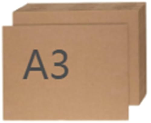 Coco Berming 30 Stück Wellpappe zum Basteln, 3mm Dicke Pappe, Cardboard, Braun Kraftpapier für DIY, Malen, Kreatives Modellieren, Kunsthandwerk, Kurierverpackungen (A3) von Coco Berming