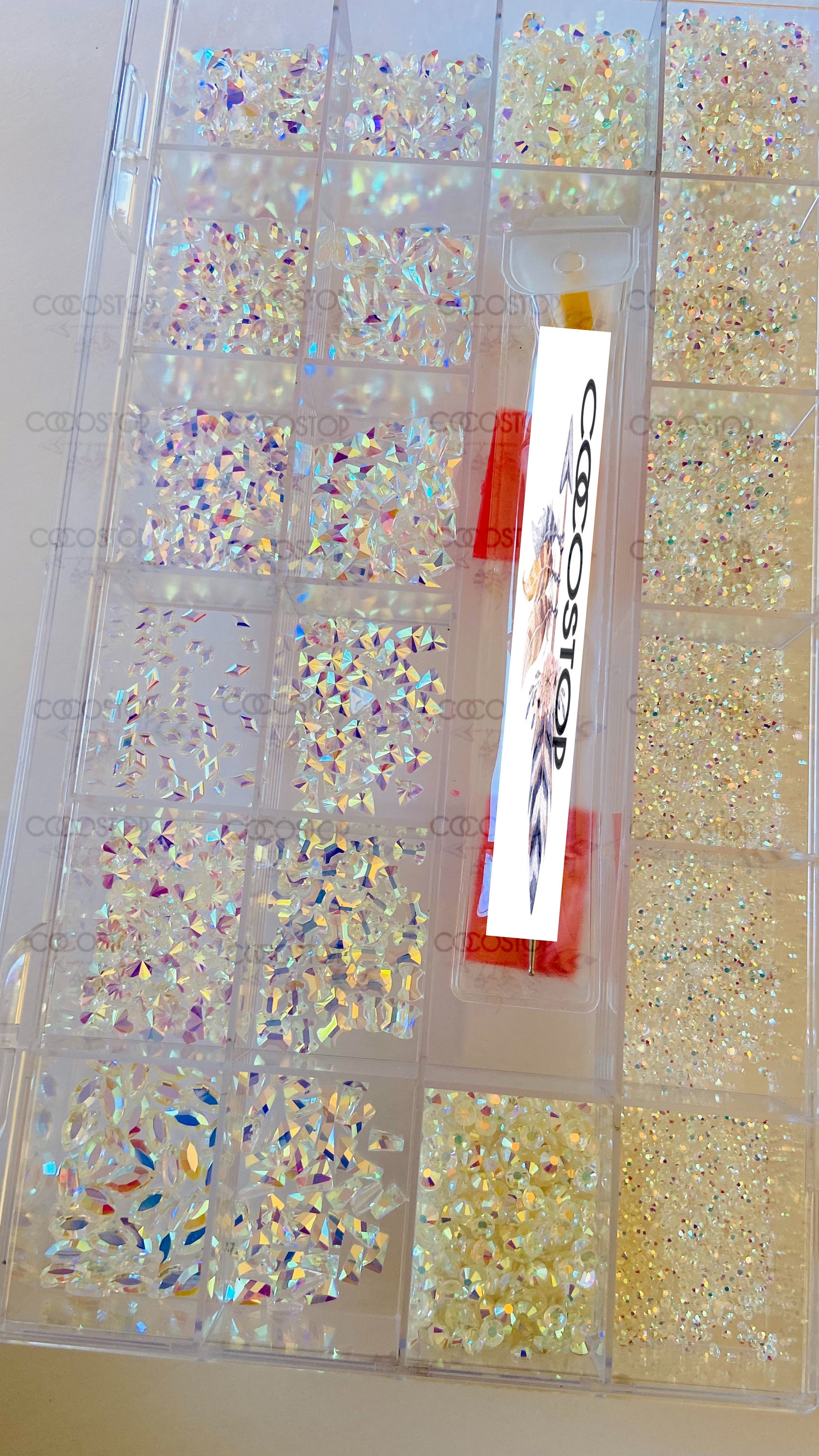 10320 Stück Transparente Ab Kristall Strass Nagelbox von CocoStop