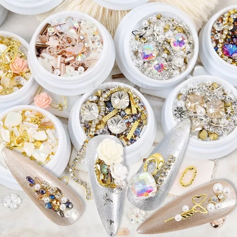 Mix Strass Glas, Charms Nagel, Juwel Diamanten 3D Blumen Nail Art Dekorationen Mix Strass Glas, Charms Nagel, Juwel Diamanten 3D Blumen Nail Art Dekorationen von CocoStop