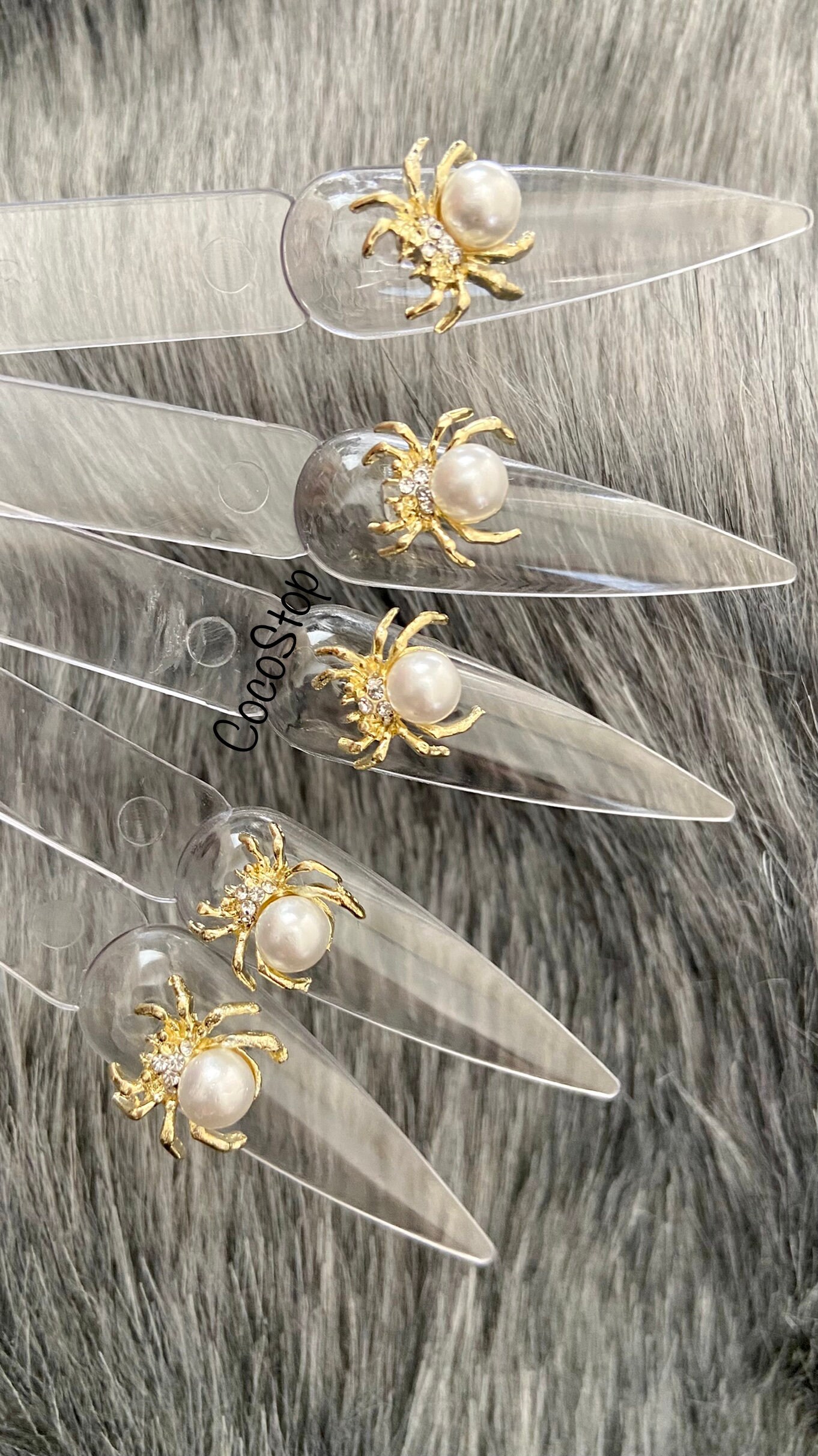 Nagel Charms 3D Elegante Spinnen von CocoStop