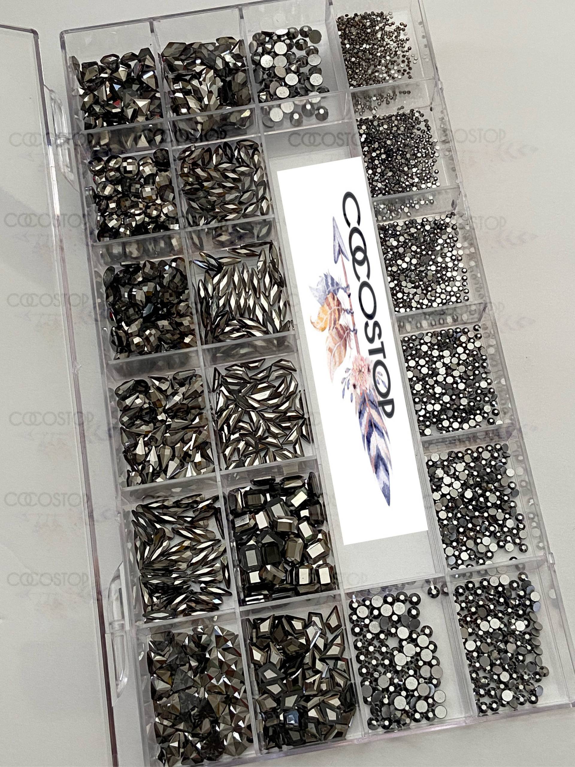 Schwarzer Strass Nagelkasten von CocoStop