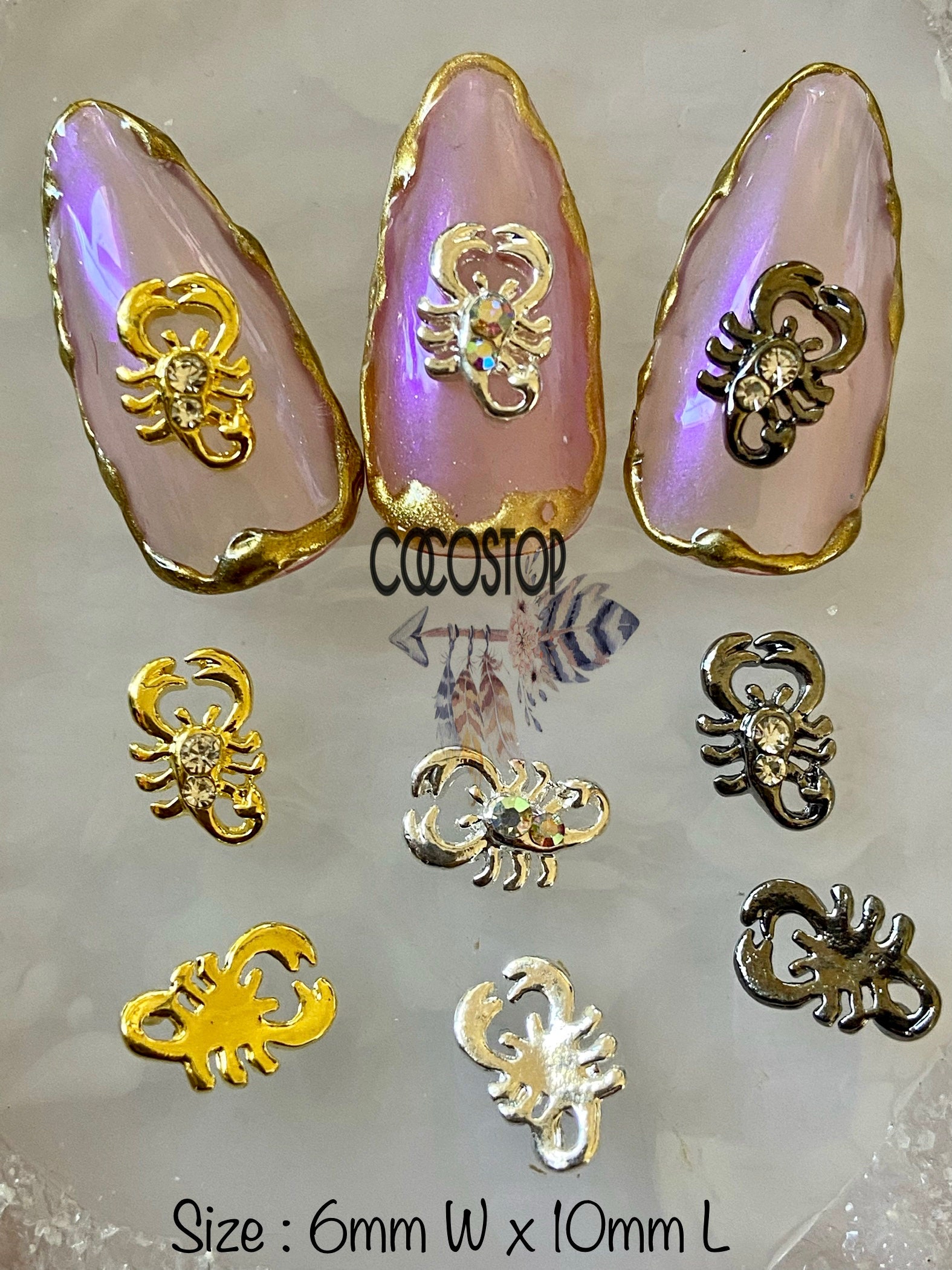 Skorpione 3D Nagel Charms Halloween Nailart Skorpione 3D Nagel Charms Halloween Nailart von CocoStop