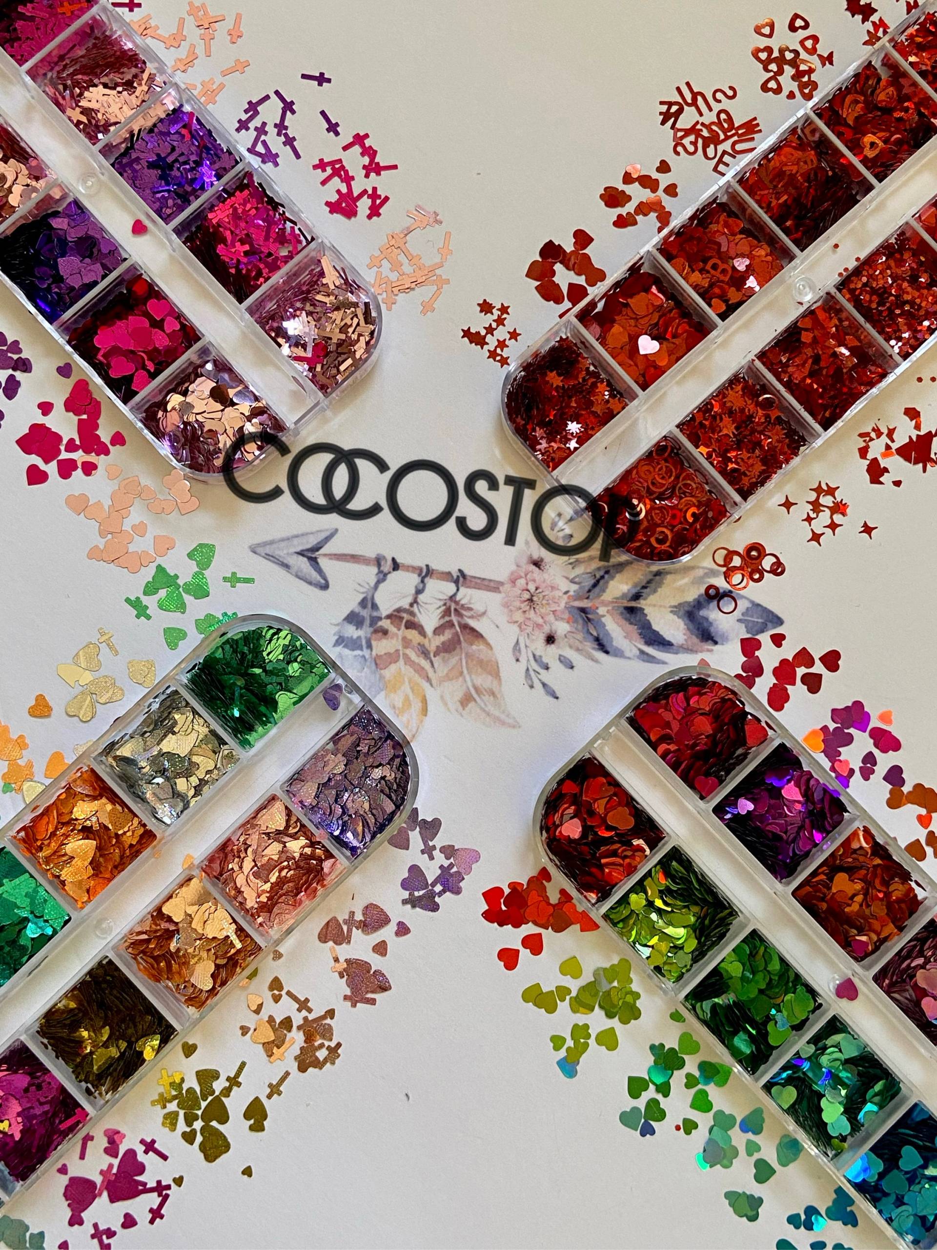 Valentine Kuss Herz Kreuz Nagel Pailletten Holografisch Glitzer Flocken Aufkleber Nailart Diy Handwerk Valentine Kuss Herz Kreuz Nagel Pailletten Holografisch Glitzer Flocken Aufkleber Nailart Diy Handwerk von CocoStop