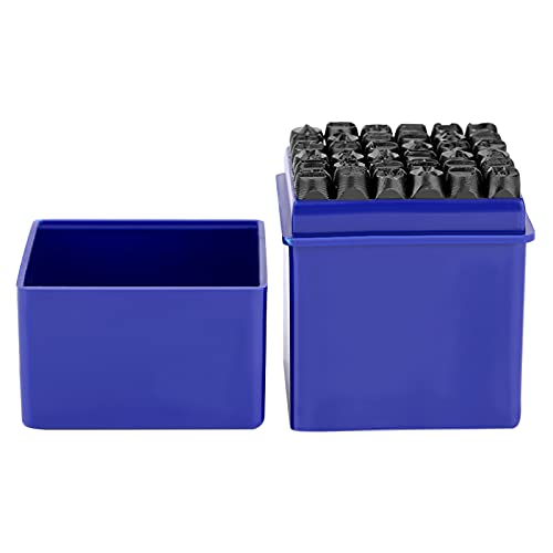 36-teiliges Buchstaben-Stanzset, Metall-Buchstabenstempel, 6 Mm Karbonstahl, Zahlen-/Großbuchstaben-Stempel-Set für Metall, Holz, Leder, Kunststoff, mit Aufbewahrungskoffer von Cocoarm