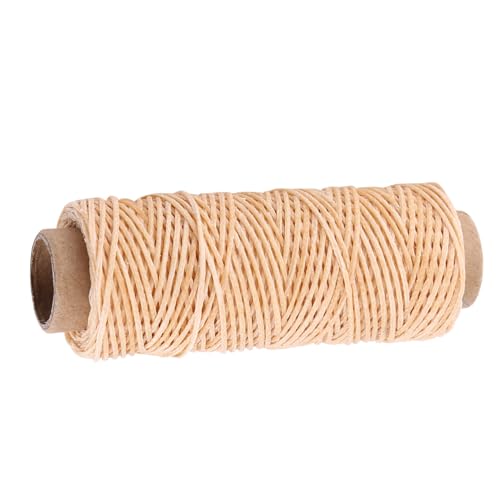 Cocoarm 1 Gewachster Lederfaden, Starkes Flaches Wachsgewinde 1mm X 50 M, Reparatur, Wiederinstallieren von Jalousien, Gartenarbeit, Herstellung von Geräten Im Freien, Deckenventilator, von Cocoarm