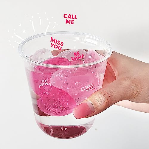 Cocoarm 15 Pack Reines Wasser Wiederverwendbare Eiswürfel in Pink Zum Kühlen Whisky -Wodka -Kaffee mit Mehreren Texturen Cocoarm 15 Pack Reines Wasser Wiederverwendbare Eiswürfel in Pink Zum Kühlen Whisky -Wodka -Kaffee mit Mehreren Texturen von Cocoarm