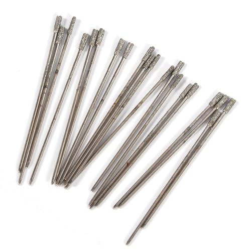 Cocoarm 20pcs Bohrbits Tipp Bohrbit Set Pulver Lapidary Drill -Bohrer für Glasfliesenschmuck Keramik Jade Achate Bernstein mit Hoher Geschwindigkeit 20000 U/Min Cocoarm 20pcs Bohrbits Tipp Bohrbit Set Pulver Lapidary Drill -Bohrer für Glasfliesenschmuck Keramik Jade Achate Bernstein mit Hoher Geschwindigkeit 20000 U/Min von Cocoarm