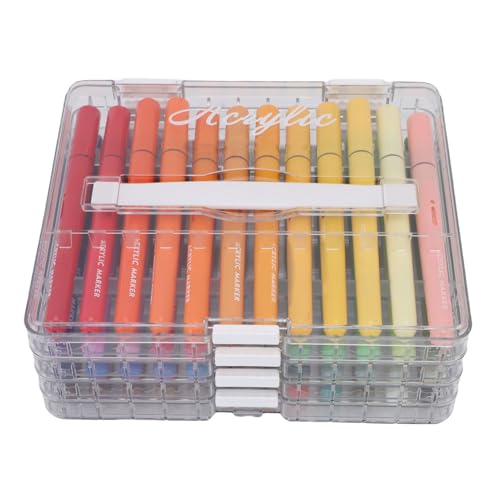 Cocoarm 48 Farben Acrylmarker Set, Direkte Flüssige Acrylfarbe Stifte Kein Schütteln Erforderlich für Kunst Bastelprojekte mit Aufbewahrungsbox Cocoarm 48 Farben Acrylmarker Set, Direkte Flüssige Acrylfarbe Stifte Kein Schütteln Erforderlich für Kunst Bastelprojekte mit Aufbewahrungsbox von Cocoarm