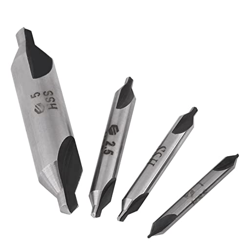 Cocoarm 4PCS -Mittelbohrbits 1 2 2,5 5 Mm HSS -Zentrierbohrer für die Metallverarbeitung mit Doppelter Endkonstruktion und Rotierender Spitzefunktion Cocoarm 4PCS -Mittelbohrbits 1 2 2,5 5 Mm HSS -Zentrierbohrer für die Metallverarbeitung mit Doppelter Endkonstruktion und Rotierender Spitzefunktion von Cocoarm