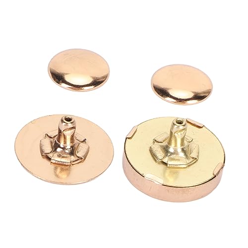 Cocoarm 50 Sets Magnetverschlüsse, Magnetknopfverschlüsse Magnetische Geldbörsenverschlüsse 18x5mm Hartlegierung für DIY Nähen Handwerk Punk Kleidung Taschen Haustierhalsbänder mit 2 (GOLD) von Cocoarm