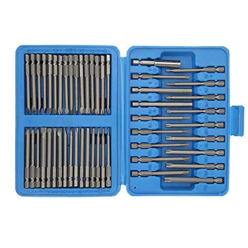 Cocoarm 50-teiliges Schraubendreher-Bit Set, Sicherheitsbit Set Extra Long Magnet Triver Kit mit Sternstern-Kupplung Torq Spline -Wing Square Schrittener Bits für Telefon Tablet PC Cocoarm 50-teiliges Schraubendreher-Bit Set, Sicherheitsbit Set Extra Long Magnet Triver Kit mit Sternstern-Kupplung Torq Spline -Wing Square Schrittener Bits für Telefon Tablet PC von Cocoarm