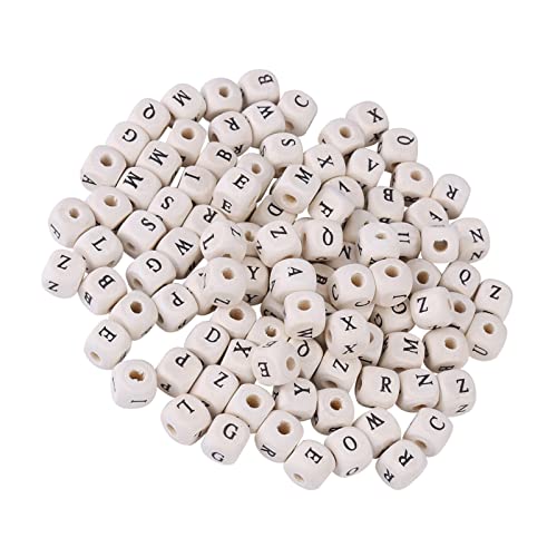 Cocoarm Ahorn Würfelperlen, DIY -Schmuckbriefstände, Leichte Ahornmaterial, Personalisierte Designs, Zum Erstellen von Einzigartigen Schmuck und Accessoires, 100pcs von Cocoarm