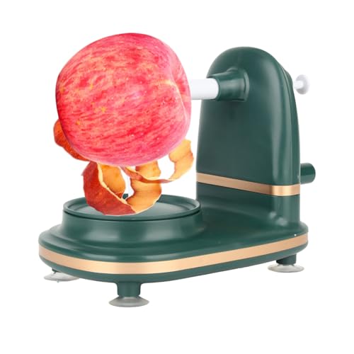 Cocoarm Apfelschäler-Handkurbel, Einfach zu Bedienen, Edelstahl-Handkurbel-Apfelschäler für die Küche, Zuhause, Obstschälmaschine mit PP-Material (Green) von Cocoarm