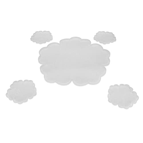 Cocoarm Blume Coaster Silicon Mold Kit Einfache Blumendesign für Esstischschutz, Große und Kleine Blütenformen für Epoxidharz, für DIY -Heimdekoration, für das, Material: Silikon: Silikon von Cocoarm