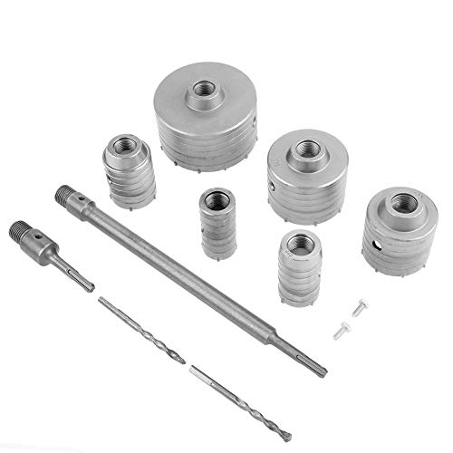 Cocoarm Bohrkronen Set Beton 10 Stück Betonbohrer-Kit Tct Betonbohrer Hartlegierung Betonbohrer Wandlochöffner Für Betonbohrer Beton-Sägebohrer Beton 35 Mm 40 Mm 50 Mm 65 Mm 80 Mm 110 Mm Cocoarm Bohrkronen Set Beton 10 Stück Betonbohrer-Kit Tct Betonbohrer Hartlegierung Betonbohrer Wandlochöffner Für Betonbohrer Beton-Sägebohrer Beton 35 Mm 40 Mm 50 Mm 65 Mm 80 Mm 110 Mm von Cocoarm