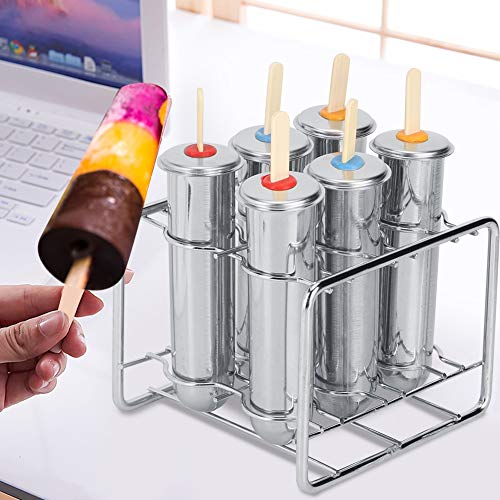 Cocoarm Edelstahl -Eis Eis Am Stiel -Maker DIY Kit für Erwachsene mit 6 Formen und Leckdosen Design Batch Machen Cocoarm Edelstahl -Eis Eis Am Stiel -Maker DIY Kit für Erwachsene mit 6 Formen und Leckdosen Design Batch Machen von Cocoarm