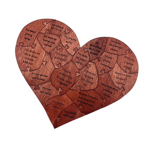 Cocoarm Herzförmige Rätsel, Premium -Qualitäts -Birkenholz mit Stilvoller Aufbewahrungsbox, 20 Stücke, Romantische Liebesbotschaften für Vorschläge, Engagements, Hochzeiten, Jubiläen, Valentinstag Cocoarm Herzförmige Rätsel, Premium -Qualitäts -Birkenholz mit Stilvoller Aufbewahrungsbox, 20 Stücke, Romantische Liebesbotschaften für Vorschläge, Engagements, Hochzeiten, Jubiläen, Valentinstag von Cocoarm