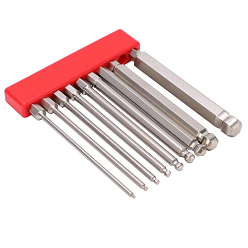 Cocoarm Hex -Bit -Set Halteles Magnetkugel Kopfhexenbits für Elektrische Bohrer 9pcs Stahl Rostfeste 1/4 Zoll Schaft (100 mm) von Cocoarm