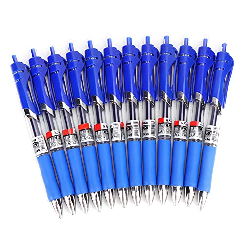 Cocoarm Komfortable Carbon -Carbon -Gel Set, Elegantes 12 pc stationärer Werkzeug mit Einer Spitze von 0,5 Mm, Einem Langlebigen und Prächtigen Stift für das Büro des Büros (BLUE) von Cocoarm