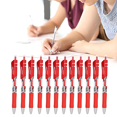 Cocoarm Komfortable Carbon -Carbon -Gel Set, Elegantes 12 pc stationärer Werkzeug mit Einer Spitze von 0,5 Mm, Einem Langlebigen und Prächtigen Stift für das Büro des Büros (Rot) von Cocoarm
