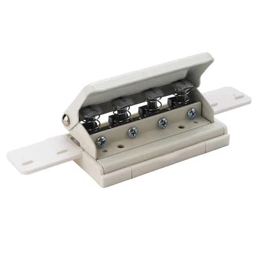Cocoarm Mushroom Hole Punch 4 Loch, Locher Discbound Locher für Notizbücher mit Positionierstiften Tragbares Mini Design Locher 3 Blatt (WHITE) von Cocoarm