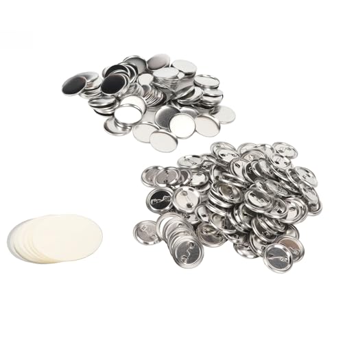 Cocoarm Pin Zurück -Knopfteile, 100 Einstellen, Metallplastik -Plastik -Taste für DIY -Abzeichenhandwerksprojekte Erstellen (43MM) von Cocoarm