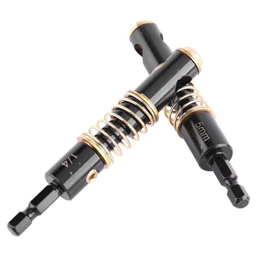 Cocoarm Scharniermitte Bit Scharnierbohrmaschine Bit Bit Bit 5mm 1/4 Zoll Sechskant Shank Hochgeschwindigkeitsstahl 4241 mit Messingspitze für Holzplastikscharniere Hardware (2 Kombinationen) von Cocoarm