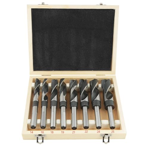 Cocoarm Spiralbohrersatz Metallspiralbohrer Set 8tlg Metallbohrer HSS Hohe Elastizität Und Zähigkeit von Cocoarm