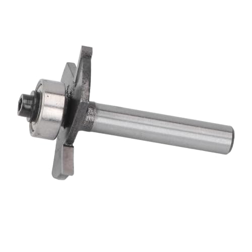 Cocoarm T Slot Router Bit Stark 3 Flöte 1/4in Schaft 3/32 -Zoll -Schneidhöhe T Grillenschneider für das Handwerksprojekte und Tischlerarbeiten von Cocoarm