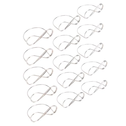 Cocoarm Tischkartenhalter, Metall -Eisendraht mit Stabiler Basis für Tischnummern und Platzkarten - Ideal für Hochzeiten, Partys und Restaurants (SILVER) von Cocoarm