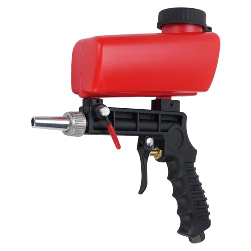 Cocoarm Tragbares Sandblaster, Edelstahl -Handheld -Sandstrahl Kit mit Einstellbarem Steuerventil Zum Reinigen und Veredelungsaufgaben von Cocoarm