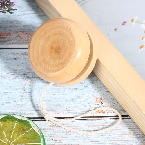 Cocoarm Wood Yo Yo, Mini -Holzspielzeug für , Handgefertigte Sichere Materialien, Fähigkeitenentwicklung und Kreative Anpassungsmöglichkeiten für Familienspaß von Cocoarm
