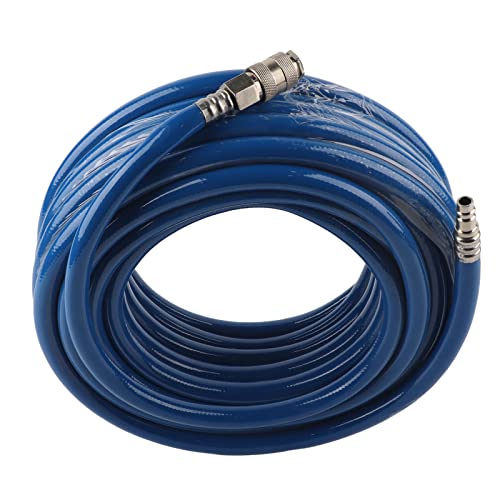 Compressor Luchtslang 15 M Blauer Flexibler Pneumatischer Pvc-Schlauch, Sehr Langlebige 3-Lagige Struktur, Für Pneumatische Werkzeuge, Luftkompressoren, Mit Schnellanschluss Compressor Luchtslang 15 M Blauer Flexibler Pneumatischer Pvc-Schlauch, Sehr Langlebige 3-Lagige Struktur, Für Pneumatische Werkzeuge, Luftkompressoren, Mit Schnellanschluss von Cocoarm