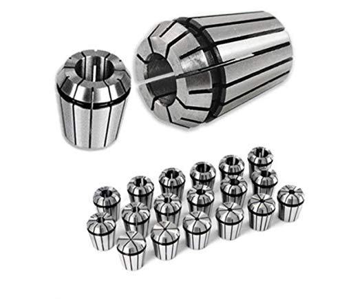 ER32 Zangen Frühling CNC Brosche Spiel 19pcs ER32 Frühlingsklemme Set für CNC Graviermaschine und Fräswerkzeug Werkzeug Federklammer Set, 2-20mm ER32 Zangen Frühling CNC Brosche Spiel 19pcs ER32 Frühlingsklemme Set für CNC Graviermaschine und Fräswerkzeug Werkzeug Federklammer Set, 2-20mm von Cocoarm