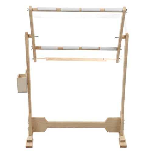 Gobelin-Bodenständer Großer Boden Reifen Tapisserie Bodenständer Kreuzstichrahmen Kreuzstichrahmen Holzbodenständer für Tapisserie Stickrahmen Reifen Stickrahmen Tisch Holzrahmen von Cocoarm