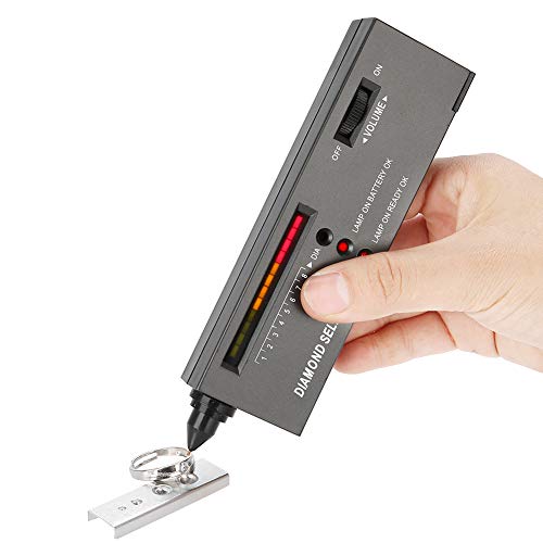 Tragbarer LED-Audio-Diamanttester mit PU-Gehäuse, Kleine Testplattform für die Präzisionsprüfung von Edelsteinselektoren von Cocoarm