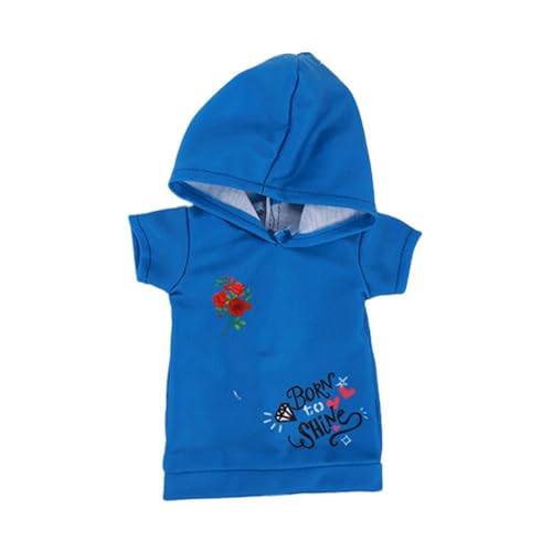 Codulu Kleidung für 18-Zoll-Puppen-American Doll-T-Shirt Shorts-Kleidung mit Kapuze und Zubehör für 43-46 cm Puppen-1 Set-Blau Codulu Kleidung für 18-Zoll-Puppen-American Doll-T-Shirt Shorts-Kleidung mit Kapuze und Zubehör für 43-46 cm Puppen-1 Set-Blau von Codulu