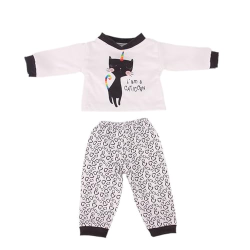 Codulu Kleidung für 18 Zoll amerikanische Puppen-Tops Hosen Casual Sommerkleider Zubehör für 43-46 cm Puppen-Mädchen Puppen-2 Teile/Set-A Codulu Kleidung für 18 Zoll amerikanische Puppen-Tops Hosen Casual Sommerkleider Zubehör für 43-46 cm Puppen-Mädchen Puppen-2 Teile/Set-A von Codulu