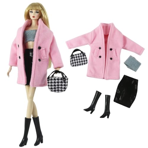 Codulu Kleidung für Puppen, 11,5 Zoll, amerikanische Puppen, 30 cm, Freizeit-Sets Mäntel, Röcke, Blusen, Schuhe, Taschen, Winterkleidung für Puppen, BJD 1/6, Kinderspielzeug, 5 Stück/Set #A Codulu Kleidung für Puppen, 11,5 Zoll, amerikanische Puppen, 30 cm, Freizeit-Sets Mäntel, Röcke, Blusen, Schuhe, Taschen, Winterkleidung für Puppen, BJD 1/6, Kinderspielzeug, 5 Stück/Set #A von Codulu