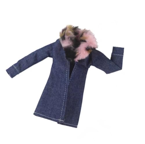 Codulu Kleidung für Puppen, 11,5 Zoll, amerikanische Puppen, 30 cm, Freizeitkleidung, Jeansmantel mit Pelzkragen, Winterkleidung für Puppen, BJD 1/6, Kinderspielzeug, 1 Stück #H Codulu Kleidung für Puppen, 11,5 Zoll, amerikanische Puppen, 30 cm, Freizeitkleidung, Jeansmantel mit Pelzkragen, Winterkleidung für Puppen, BJD 1/6, Kinderspielzeug, 1 Stück #H von Codulu