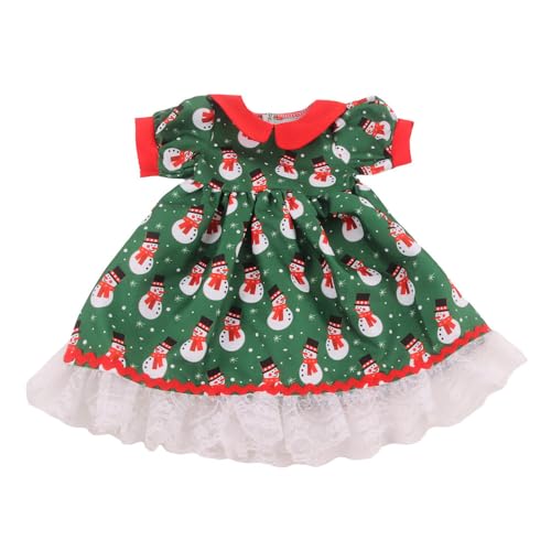 Codulu Kleidung für amerikanische 18-Zoll-Puppen-Weihnachts-Schneemann-Kleider-Zubehör für Puppen von 43-46 cm-1 PZ-H Codulu Kleidung für amerikanische 18-Zoll-Puppen-Weihnachts-Schneemann-Kleider-Zubehör für Puppen von 43-46 cm-1 PZ-H von Codulu