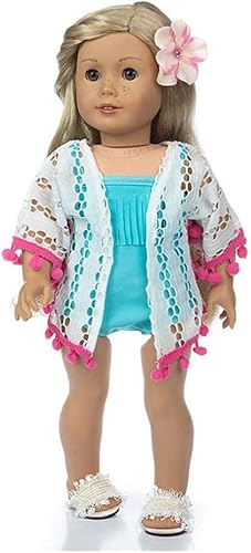 Codulu Puppen-Badeanzug, Kleidung für 46 cm, Mädchen, Puppe, lässiges Kostüm, Outfits, Zubehör von Codulu