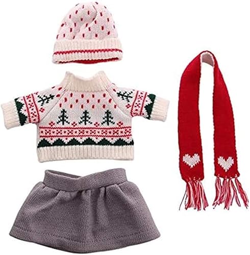Codulu Puppenkleidung Pullover Kleid Outfit Pullover Cap Schal Winter Kleidung Set für 45,7 cm Mädchen Puppe Zubehör Codulu Puppenkleidung Pullover Kleid Outfit Pullover Cap Schal Winter Kleidung Set für 45,7 cm Mädchen Puppe Zubehör von Codulu