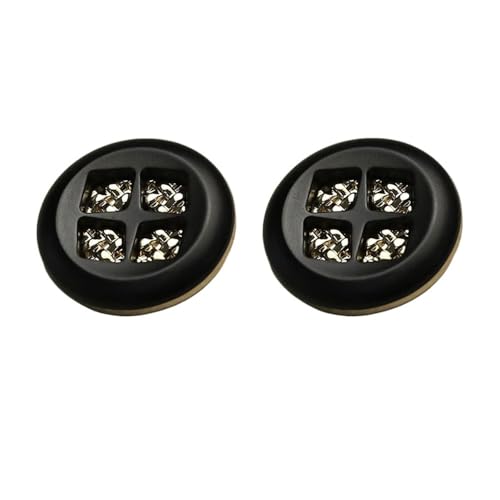 Codulu Raster-Knöpfe, rund, Nähknopf, Mantel, Hemd, Ersatzknopf für Blazer, Uniform, Anzüge, Handwerk, dekorativ, 23 mm, Schwarz Codulu Raster-Knöpfe, rund, Nähknopf, Mantel, Hemd, Ersatzknopf für Blazer, Uniform, Anzüge, Handwerk, dekorativ, 23 mm, Schwarz von Codulu
