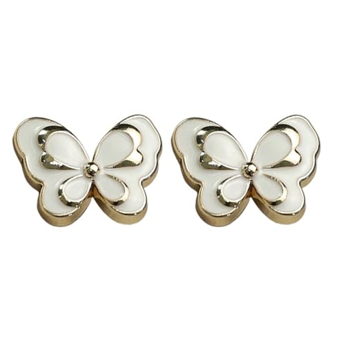 Codulu Retro-Schmetterlingsknöpfe, Metallknöpfe, Nähknopf, Mantel, Hemd, Ersatzknopf für Kinder, DIY, Blazer, Uniform, Anzüge, Handwerk, dekorativ, 12 mm, Weiß, 2 Stück Codulu Retro-Schmetterlingsknöpfe, Metallknöpfe, Nähknopf, Mantel, Hemd, Ersatzknopf für Kinder, DIY, Blazer, Uniform, Anzüge, Handwerk, dekorativ, 12 mm, Weiß, 2 Stück von Codulu