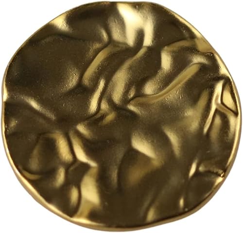 Codulu Runde goldfarbene Metallknöpfe zum Nähen, Basteln, Stricken, für Kinder, Jacken, Jeans, Mäntel, Blazer, Uniform, DIY, dekorativ, 30 mm, 5 Stück Codulu Runde goldfarbene Metallknöpfe zum Nähen, Basteln, Stricken, für Kinder, Jacken, Jeans, Mäntel, Blazer, Uniform, DIY, dekorativ, 30 mm, 5 Stück von Codulu