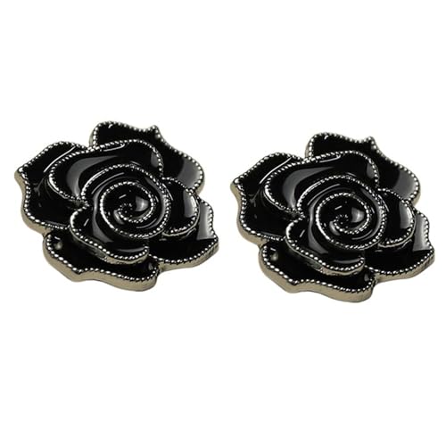 Codulu Vintage-Knöpfe, Blumenknopf, Nähknopf, Mantel, Hemd, Ersatzknopf für Kinder, DIY, Blazer, Uniform, Anzüge, Handwerk, dekorativ, 22 mm, Schwarz Codulu Vintage-Knöpfe, Blumenknopf, Nähknopf, Mantel, Hemd, Ersatzknopf für Kinder, DIY, Blazer, Uniform, Anzüge, Handwerk, dekorativ, 22 mm, Schwarz von Codulu