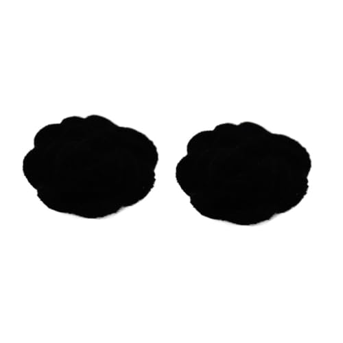 Codulu Vintage-Rosenknöpfe, Plüsch, Blume, Nähknopf, Mantel, Hemd, Ersatzknopf für Blazer, Uniform, Anzüge, Handwerk, dekorativ, 15 mm, Schwarz, 2 Stück Codulu Vintage-Rosenknöpfe, Plüsch, Blume, Nähknopf, Mantel, Hemd, Ersatzknopf für Blazer, Uniform, Anzüge, Handwerk, dekorativ, 15 mm, Schwarz, 2 Stück von Codulu